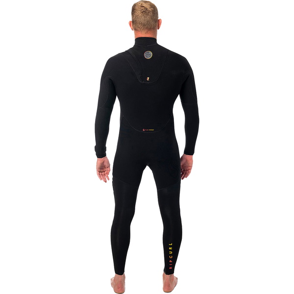 2023 Rip Curl Mens Flashbomb Heatseeker 5/3mm Zip Free Wetsuit WST5VF - Black